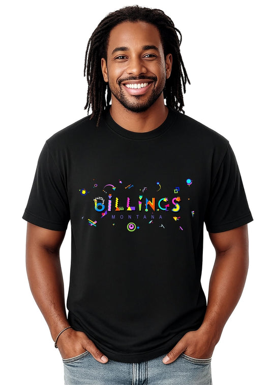 Billings, Montana POPtype T-Shirt - Big Sky Country 🏔️