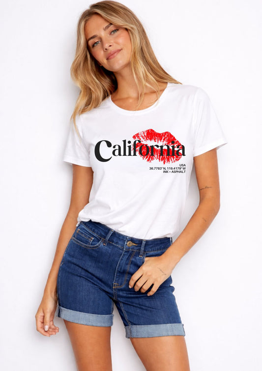 California Smooch™ Graphic T-Shirt | Coordinates Travel Tee
