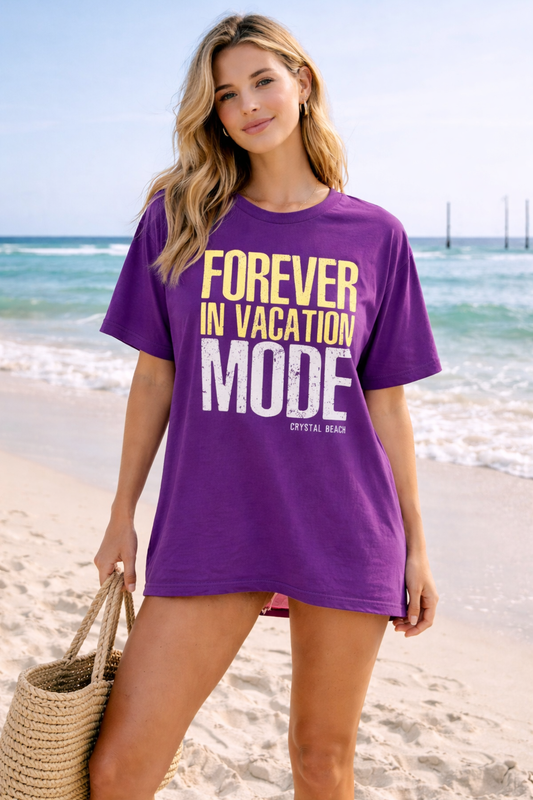 Clearwater Beach - Forever in Vacation Mode” T-Shirt