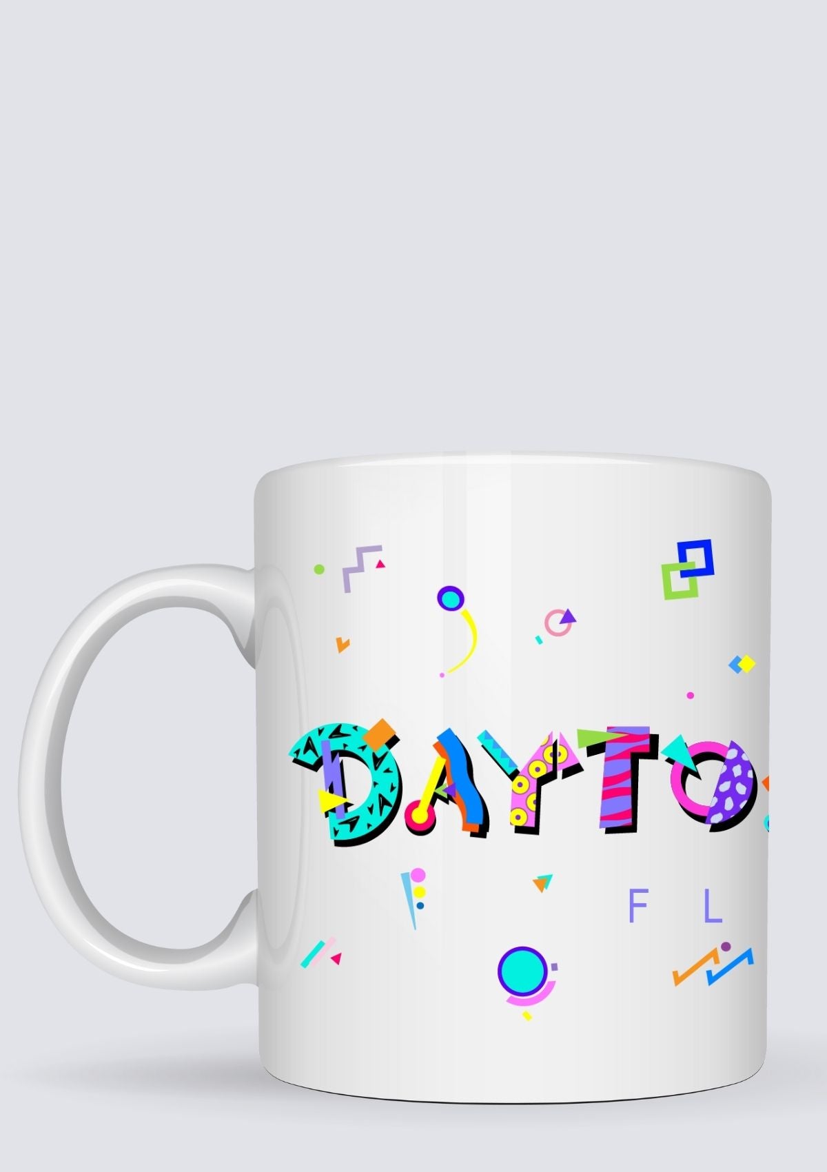 Daytona POPtype™ Mug – 11oz Ceramic Coffee Cup