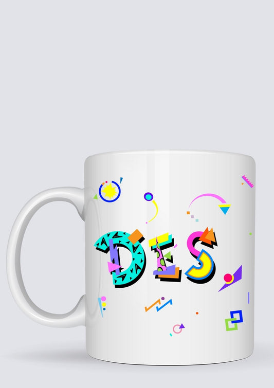 Des Moines POPtype™ Mug – 11oz Ceramic Coffee Cup