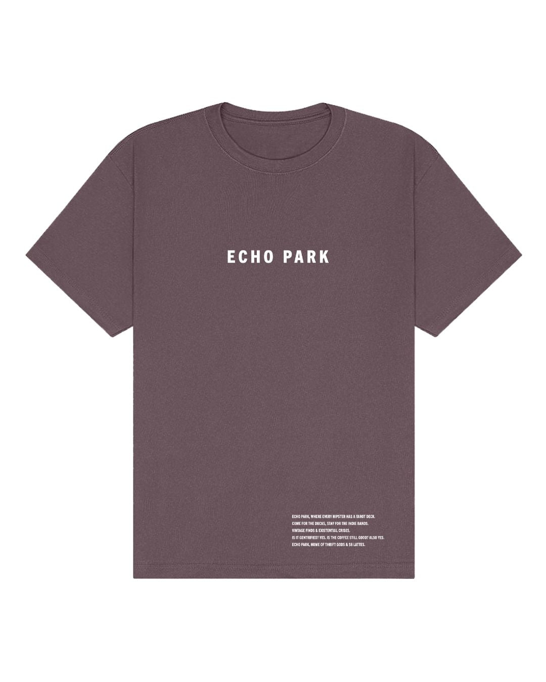Echo Park Oversized Heavyweight T-Shirt – Tarot Decks & $8 Lattes Tee