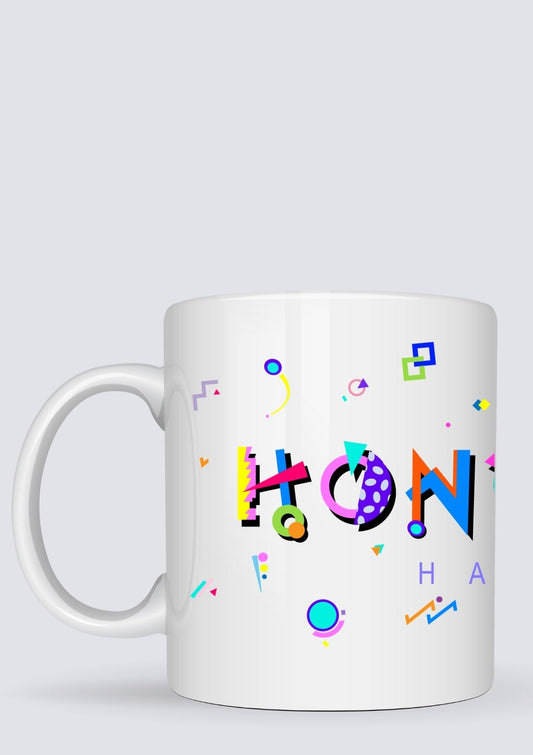 Honolulu Hawaii POPtype™ Mug - 11oz Ceramic Coffee Cup