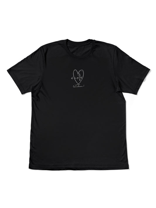 front flat I love london t-shirt in black