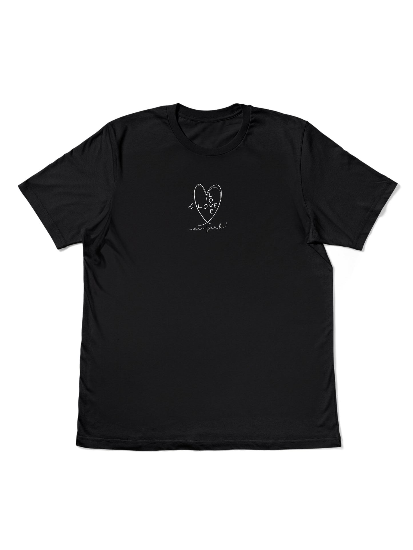flat front I love new york black t-shirt