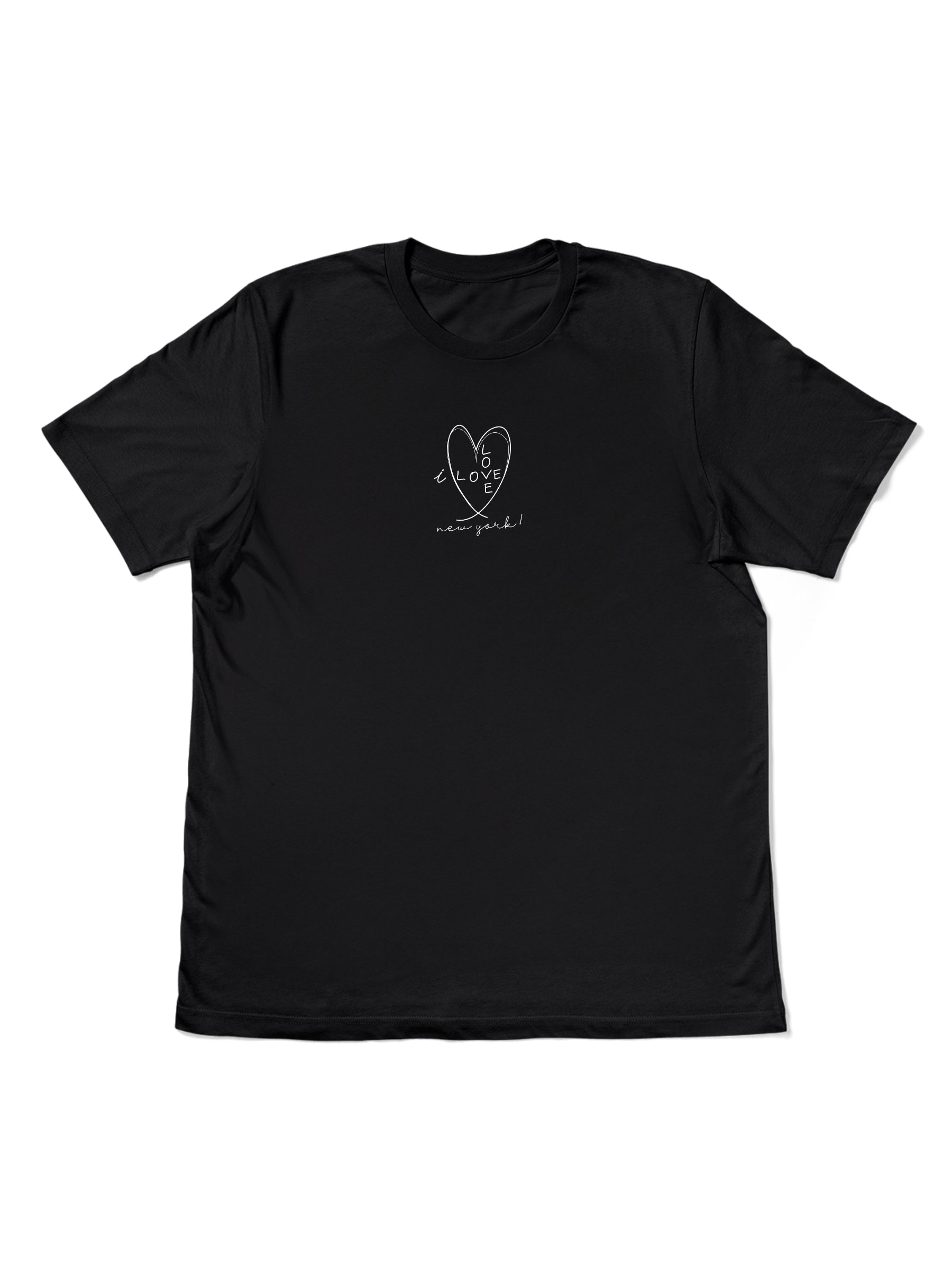 flat front I love new york black t-shirt