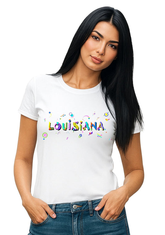 Louisiana POPtype T-Shirt – The Bayou Beat Rhythm 🎭