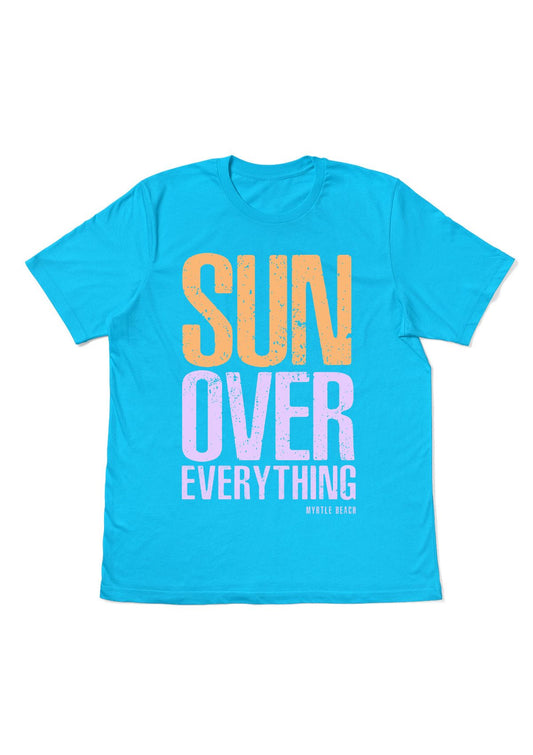 Myrtle Beach sun over everything t-shirt coastal blue