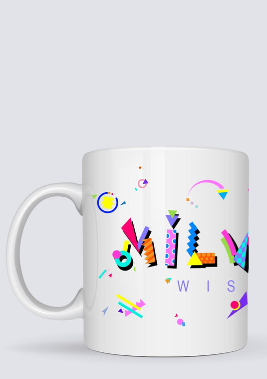 Milwaukee Wisconsin POPtype™ Mug - 11oz Ceramic Coffee Cup
