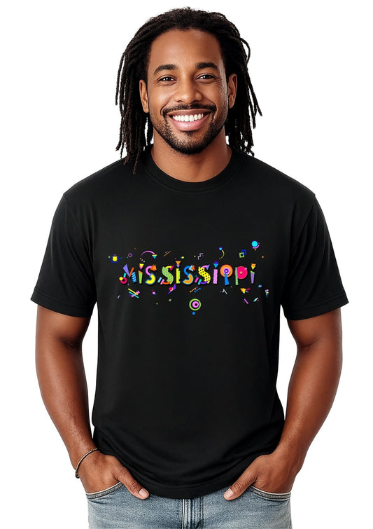 Mississippi POPtype T-Shirt – Southern Charm & Delta Blues 🎷