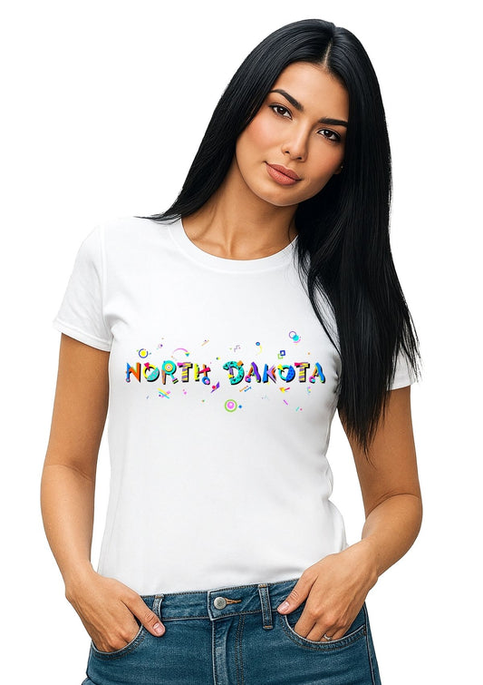 North Dakota POPtype T-Shirt – Big Skies, Bigger Style 🌾