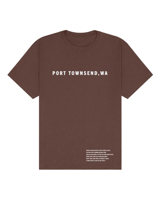 Port Townsend, WA Oversized Heavyweight T-Shirt – Spooky Charm, Salty Air & Steampunk Sass