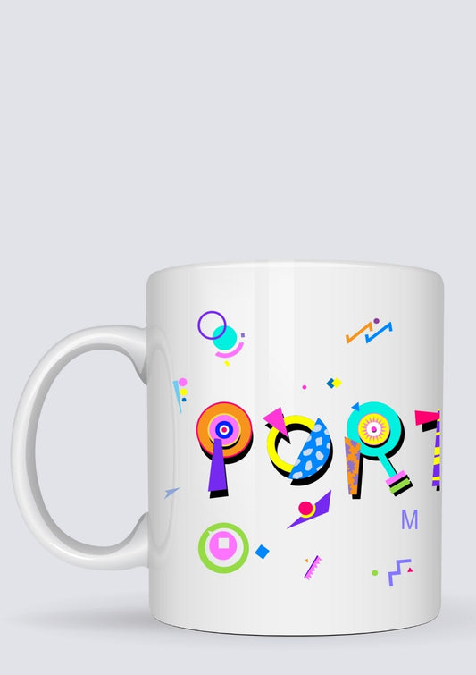 Portland POPtype™ Mug – 11oz Ceramic Coffee Cup