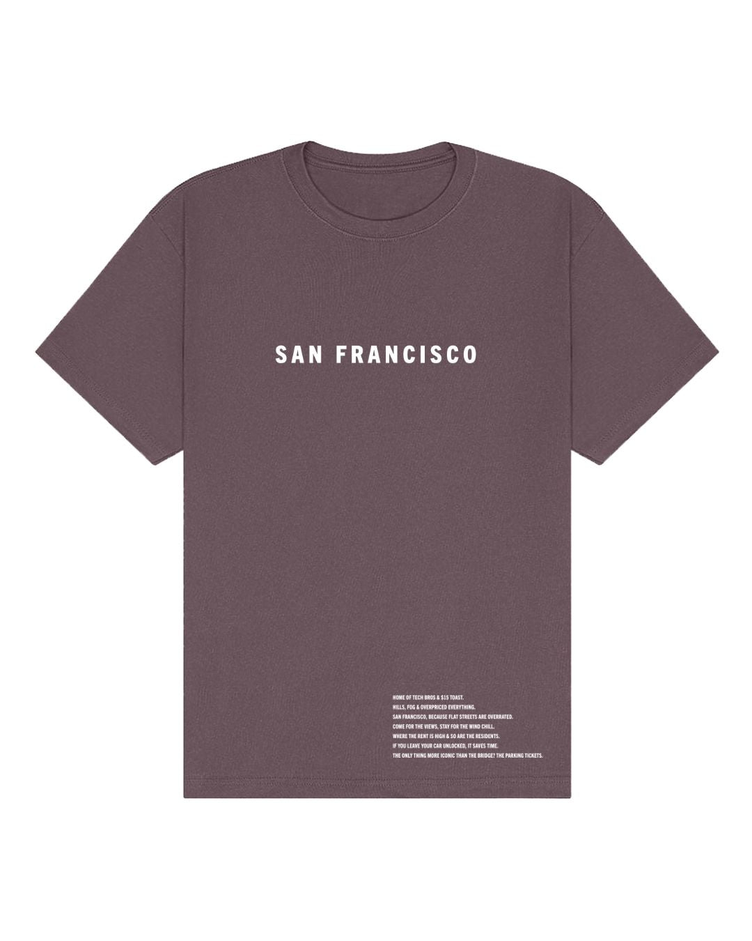 San Francisco Oversized Heavyweight T-Shirt – Bay Vibes & Bridge Toll Sass