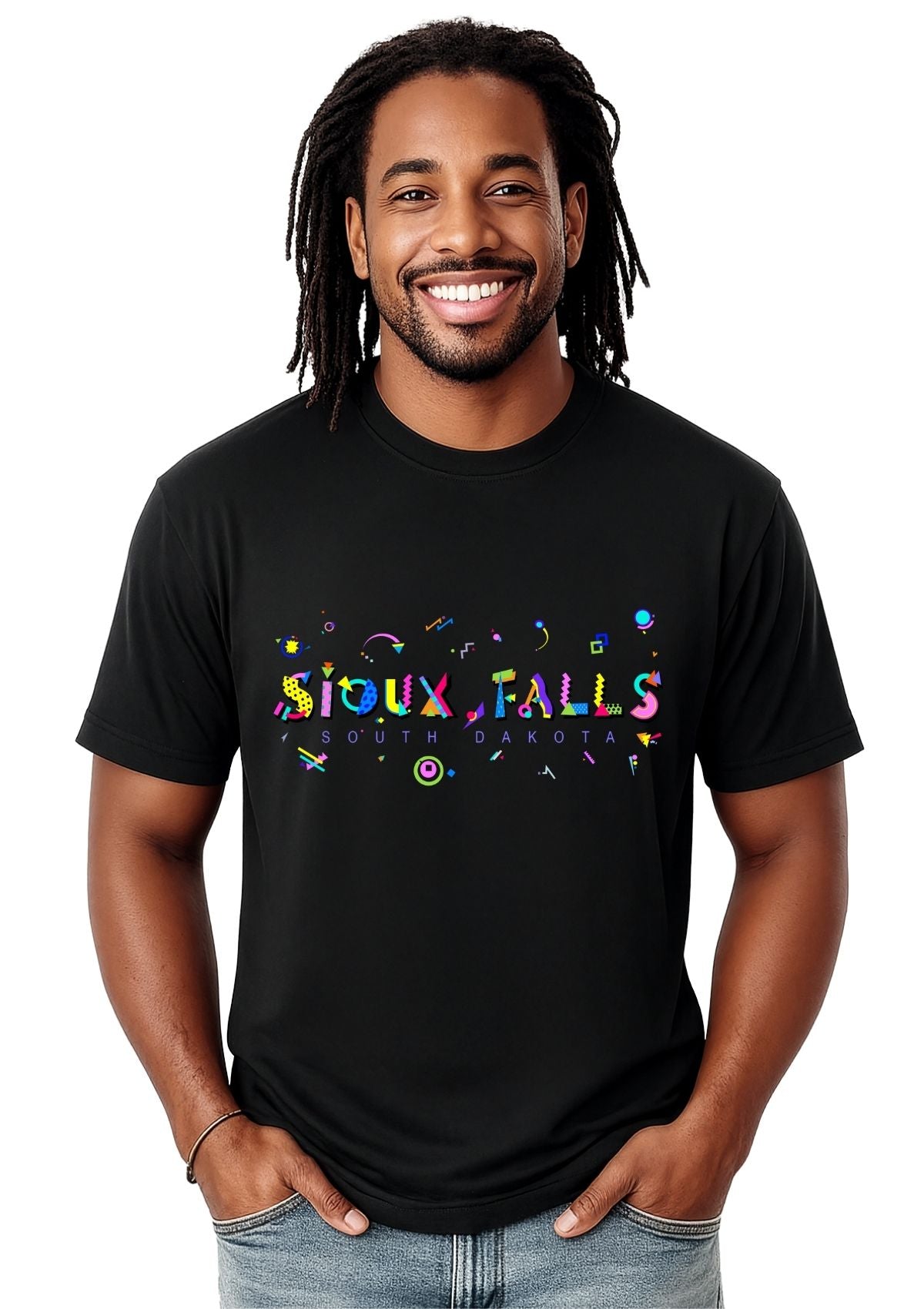 Sioux Falls POPtype T-Shirt – Waterfalls, Culture & Midwest Cool 💦