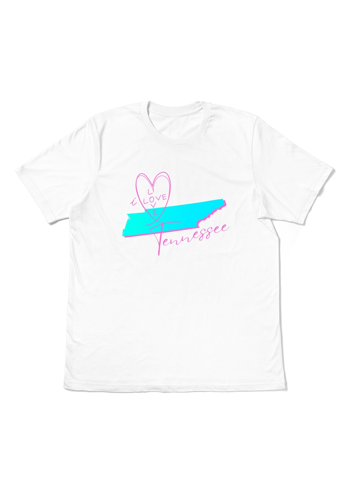 I Love Tennessee Women’s T-Shirt – Premium Airlume Cotton Graphic Tee