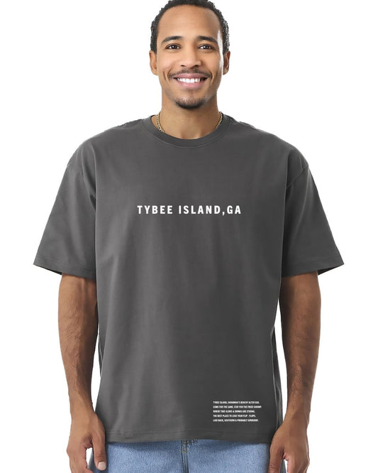 Tybee Island Oversized T-Shirt – Southern Beach Tee with Attitude