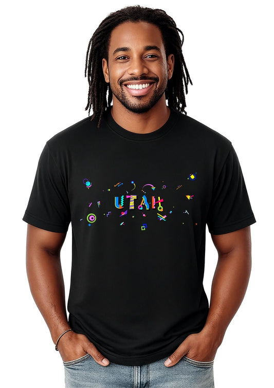 Utah POPtype T-Shirt – Mountains, Magic & Modern Style 🏔️