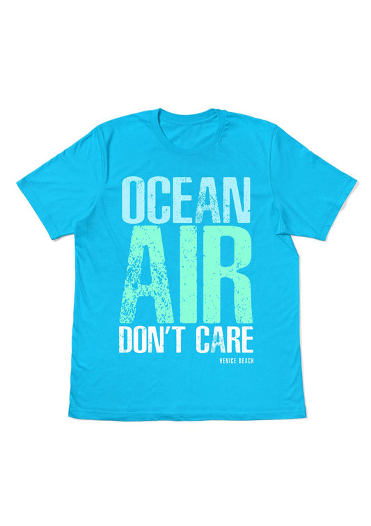 Venice Beach ocean air dont care t-shirt blue