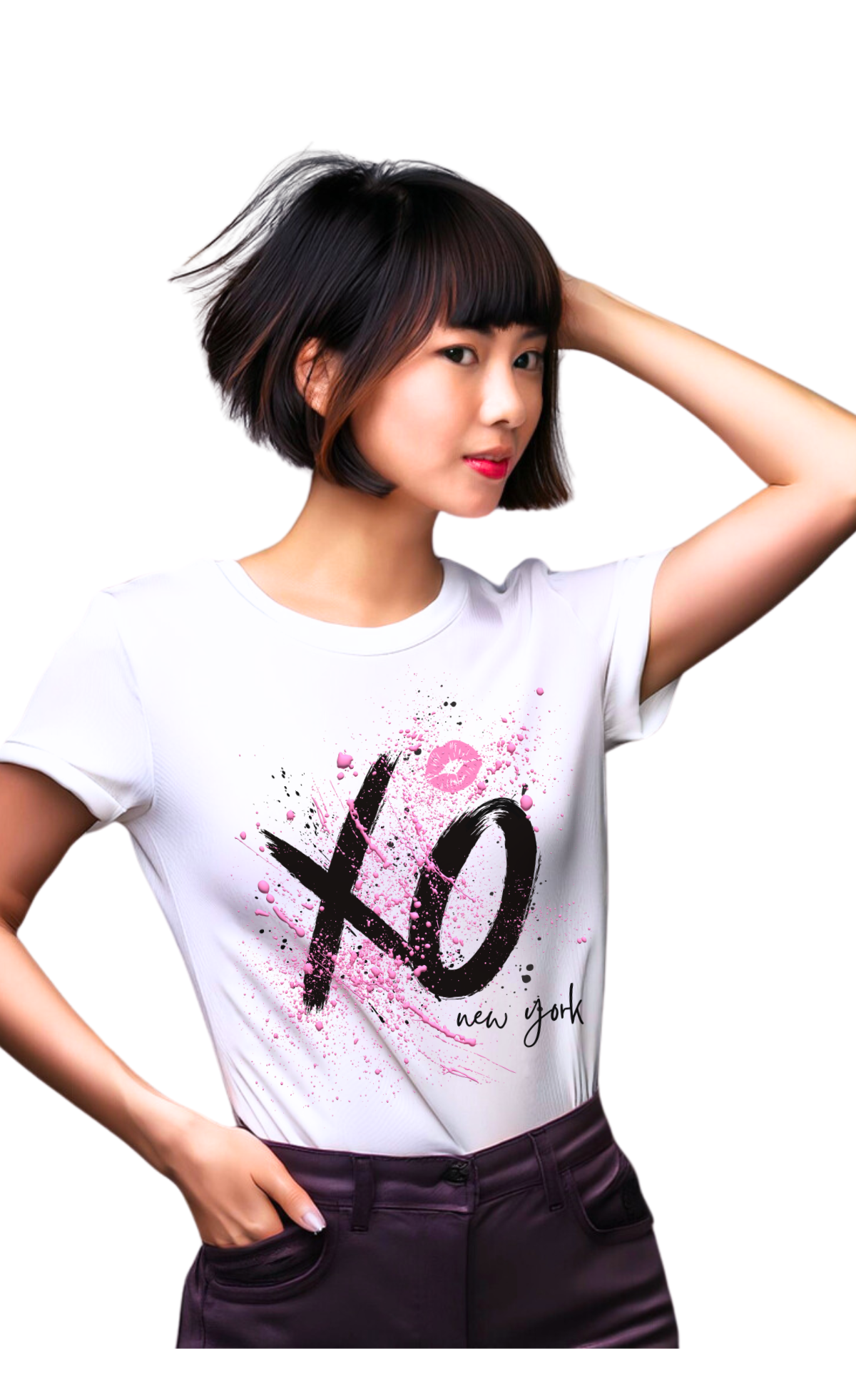 XO New York City Graphic T-Shirt – White