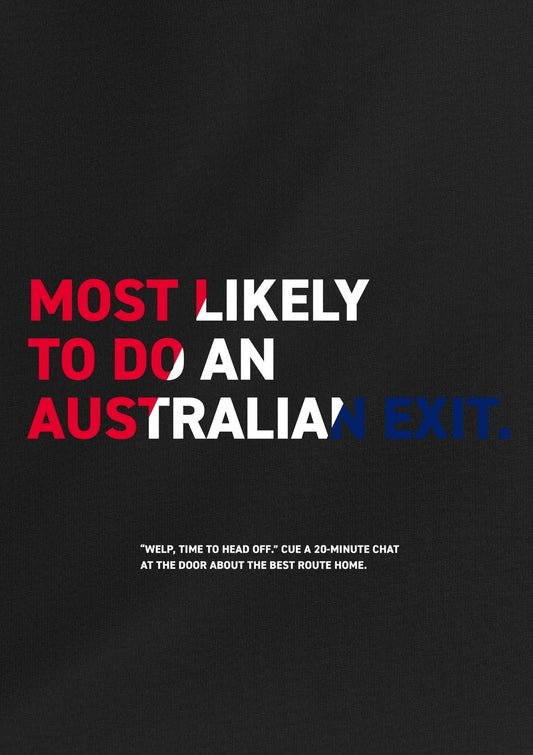 Exit Club™: Australian Exit Club Long Sleeve Tee — Caught Edition