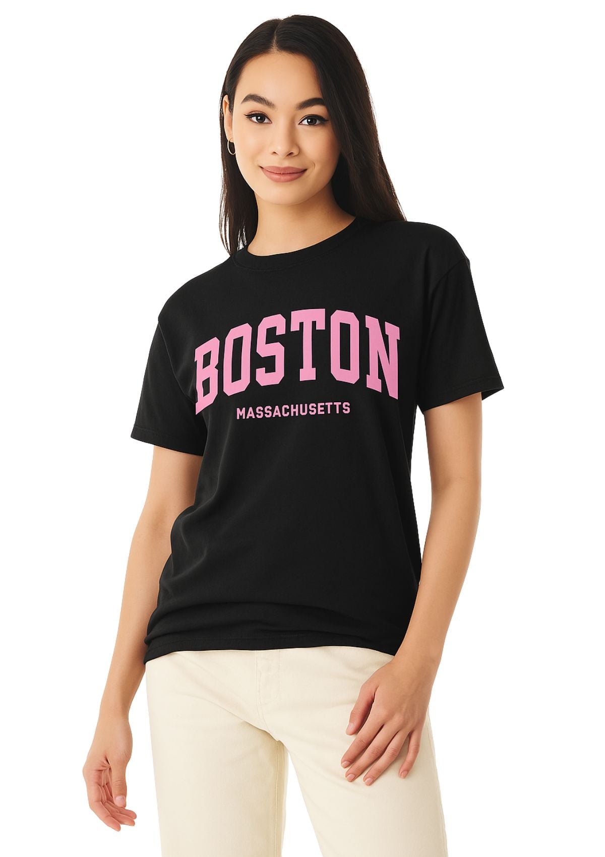 Boston Massachusetts T-Shirt – Women’s Boyfriend Fit