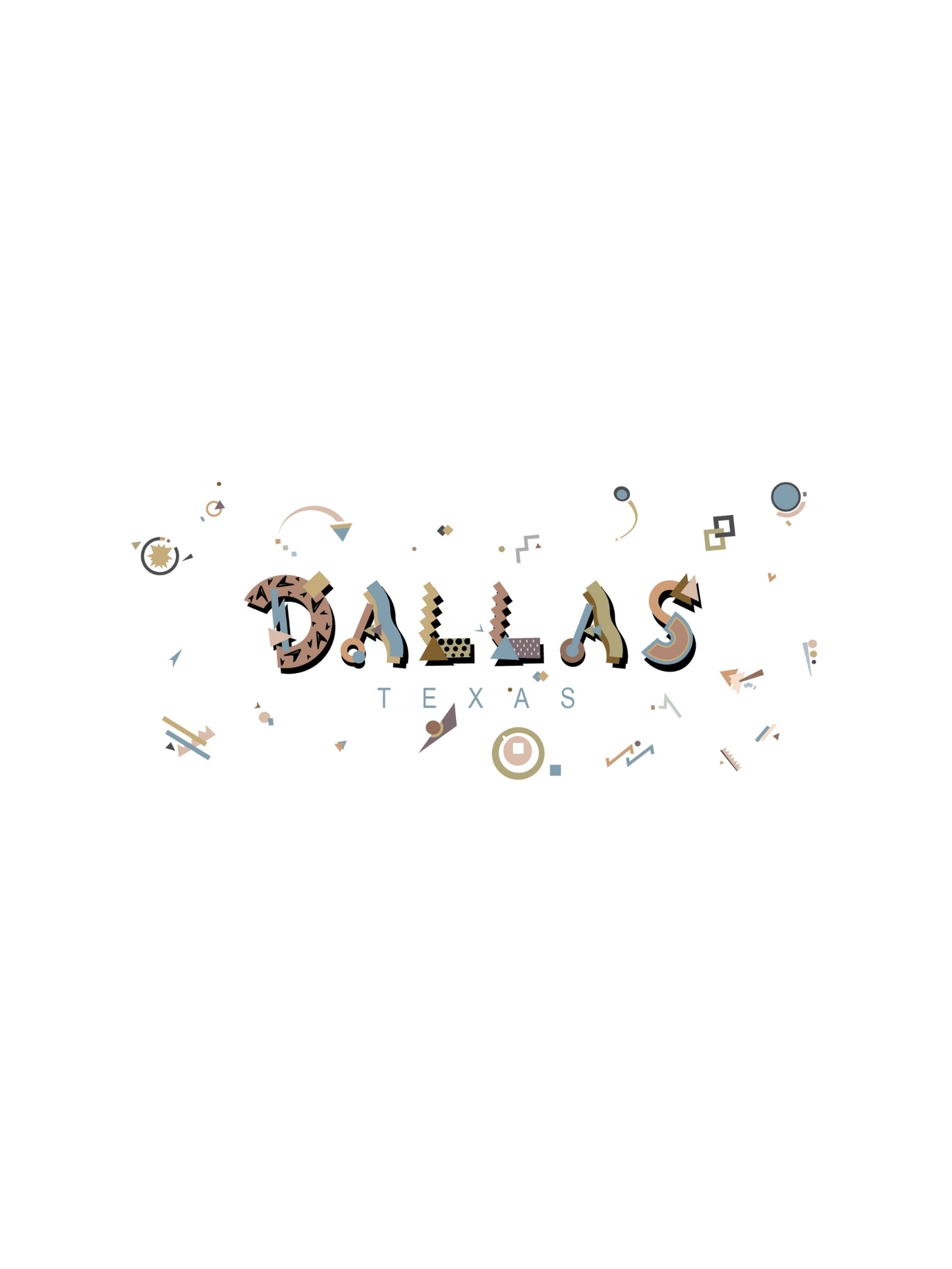Dallas, Texas POPtype T-Shirt - Big D Energy 🤠