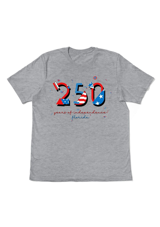 Florida USA 250 t-shirt athletic grey 1776 2026