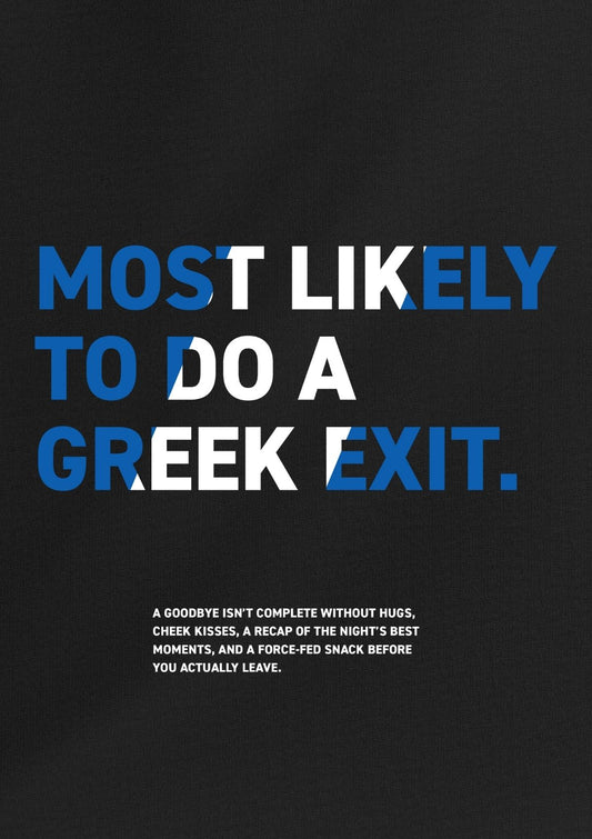 Greek Exit Tee | Exit Club™ — Caught Edition