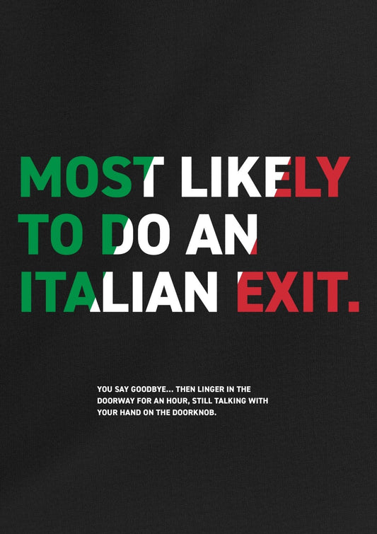Italian Exit Tee | Exit Club™ — Caught Edition