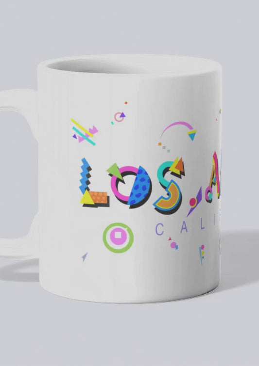 Los Angeles California POPtype™ Mug - 11oz Ceramic Coffee Cup