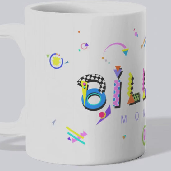 Billings Montana white ceramic mug in the POPtype font video