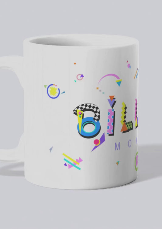 Billings Montana white ceramic mug in the POPtype font video