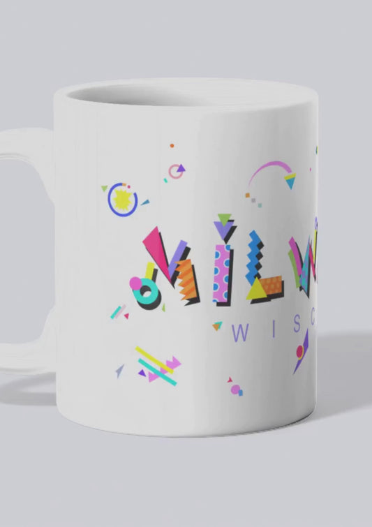 Milwaukee Wisconsin POPtype™ Mug - 11oz Ceramic Coffee Cup
