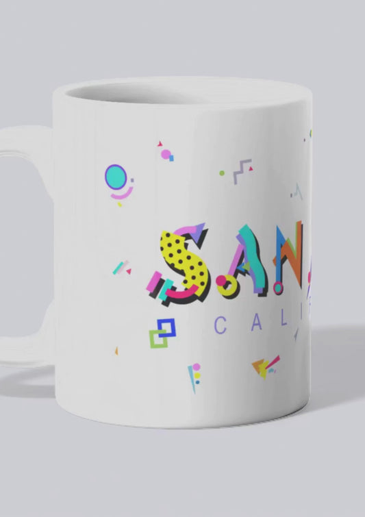 San Jose POPtype™ Mug – 11oz Ceramic Coffee Cup