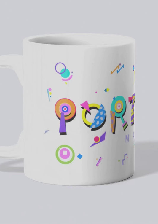 Portland POPtype™ Mug – 11oz Ceramic Coffee Cup
