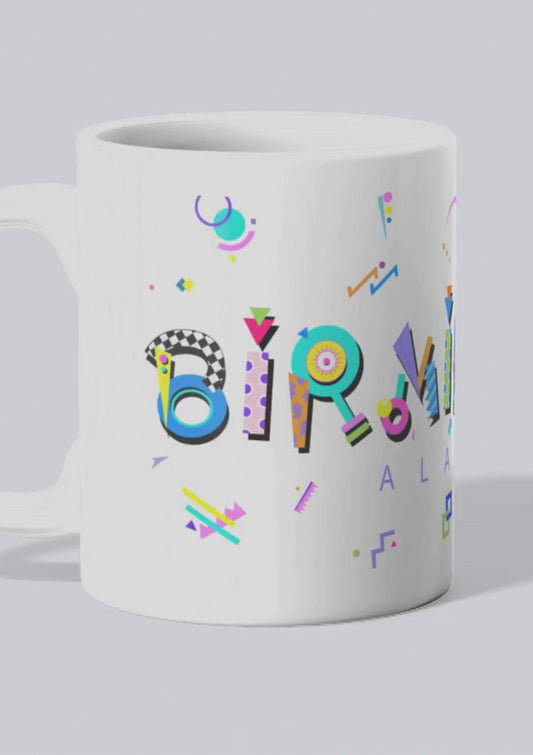 Birmingham POPtype™ Mug – 11oz Ceramic Coffee Cup