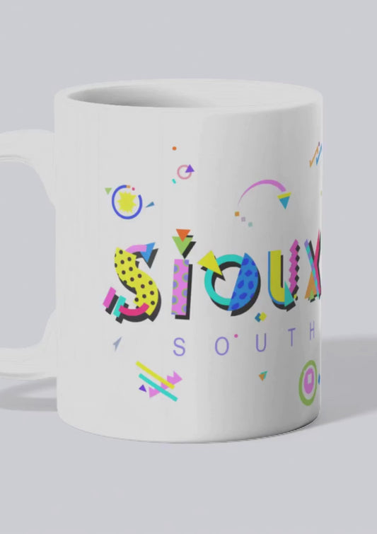Sioux Falls POPtype™ Mug – 11oz Ceramic Coffee Cup