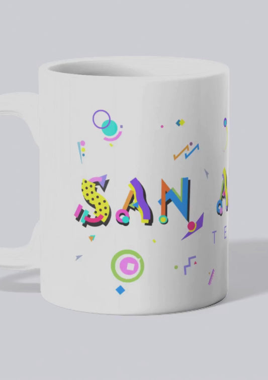 San Antonio POPtype™ Mug – 11oz Ceramic Coffee Cup