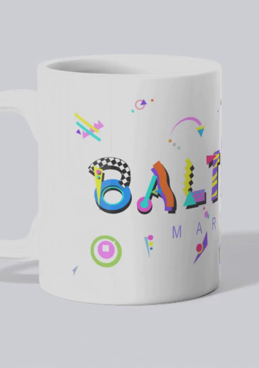 Baltimore POPtype™ Mug – 11oz Ceramic Coffee Cup