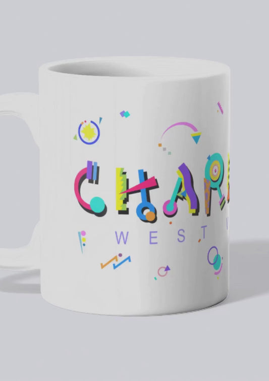 Charleston, WV POPtype™ Mug – 11oz Ceramic Coffee Cup