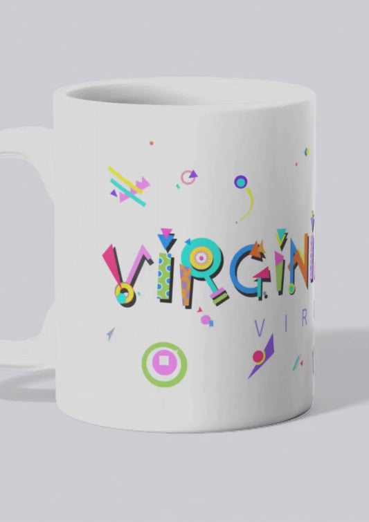 Virginia beach mug with POPtype graphics  video
