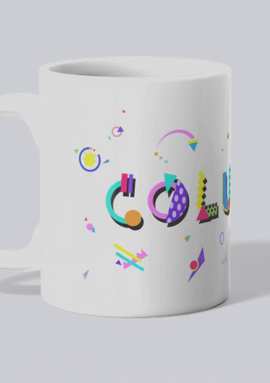 Columbus POPtype™ Mug – 11oz Ceramic Coffee Cup