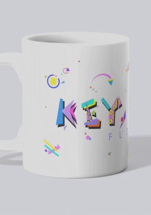 Key West Florida POPtype™ Mug - 11oz Ceramic Coffee Cup