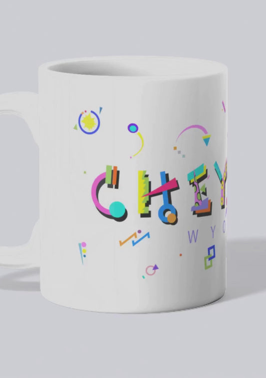 Cheyenne POPtype™ Mug – 11oz Ceramic Coffee Cup