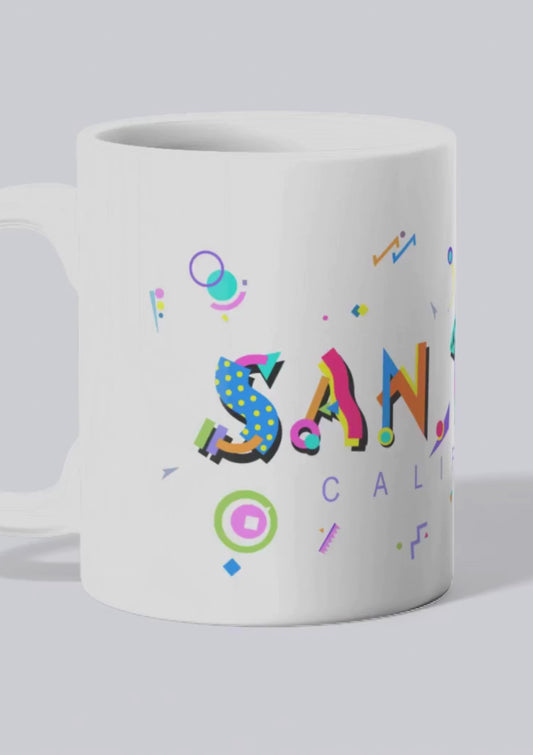 San Diego POPtype™ Mug – 11oz Ceramic Coffee Cup