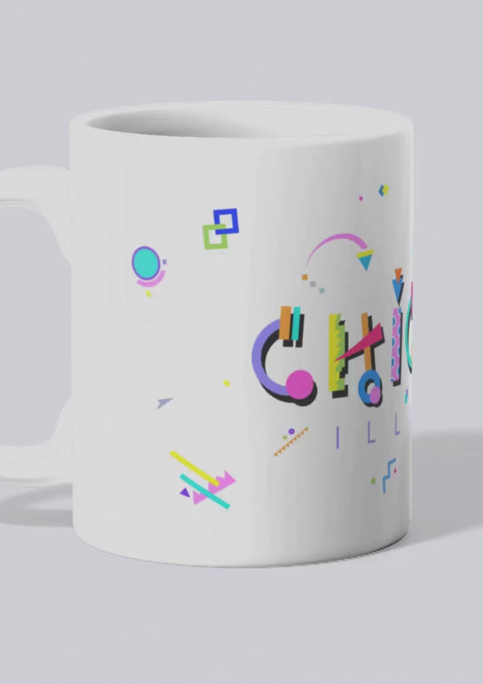 Chicago POPtype™ Mug – 11oz Ceramic Coffee Cup