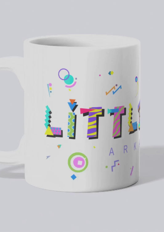 Little Rock, Arkansa POPtype™ Mug - 11oz Ceramic Coffee Cup