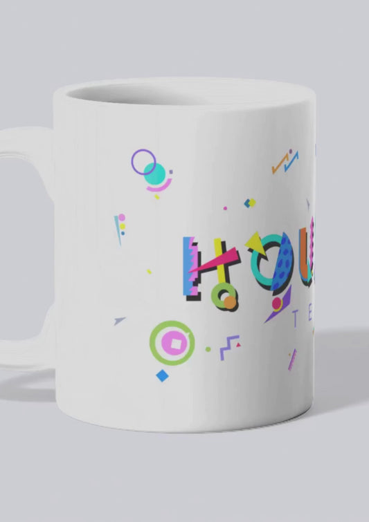 Houston Texas POPtype™ Mug - 11oz Ceramic Coffee Cup