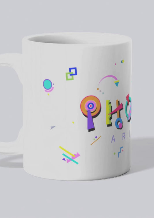 Phoenix POPtype™ Mug – 11oz Ceramic Coffee Cup